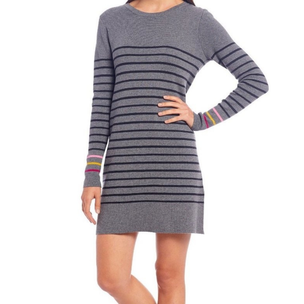 NWT Joules Estelle Long Sleeve Striped Mini Dress